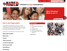 Tablet Screenshot of kinderen.moed.nl